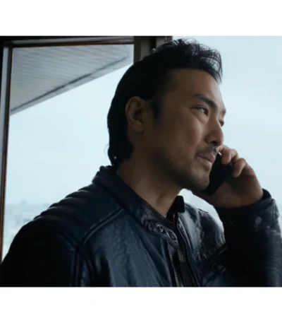 Takehiro Hira Rental Family Black Leather Jacket