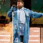 Teddy Swims 2026 Coachella Blue Coat