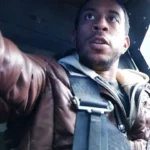 Tej Parker Brown Leather Jacket The Fate Of The Furious