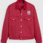The Best Of USA Soccer Type III Red Trucker Jacket
