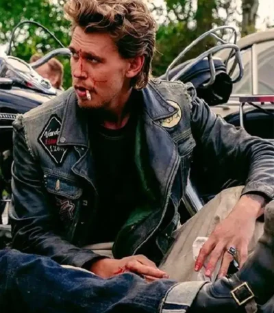 The BikeRiders Austin Butler Biker Denim Jacket