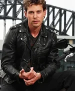 The Bikeriders Austin Butler Black Biker Leather Jacket