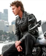 The Bikeriders Austin Butler Black Biker Leather Jacket