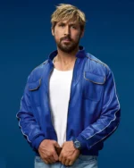 The Chase For Carrera Ryan Gosling Blue Bomber Jacket