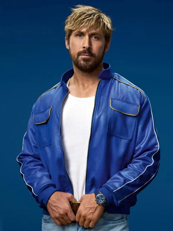 The Chase For Carrera Ryan Gosling Blue Bomber Jacket