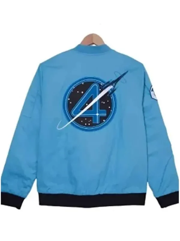 The Fantastic Four First Steps Flight Blue Bomber Jacket