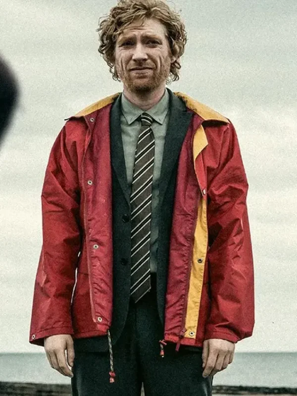 The Incomer Domhnall Gleeson Red Jacket