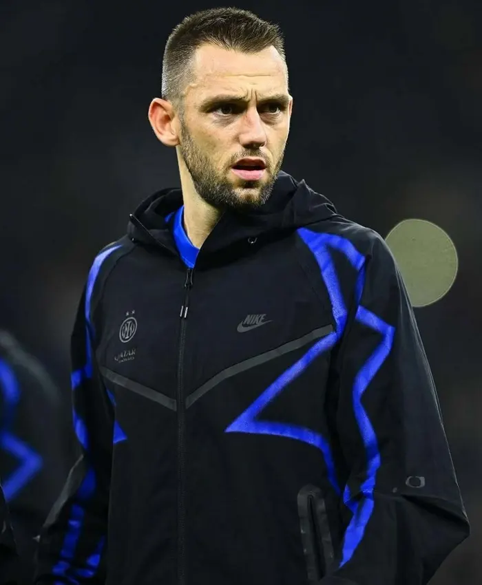 The Inter Milan x One Block Down Nike Tech Jacket The Inter Milan x One Block Down Nike Tech Jacket