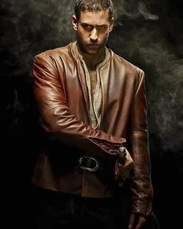 The Invisible Man Adrian Griffin Brown Real Leather Jacket The Invisible Man Adrian Griffin Brown Real Leather Jacket