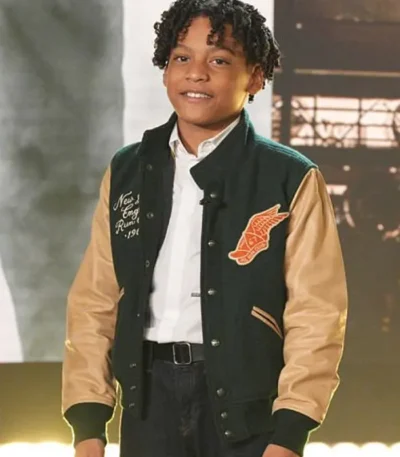 The Jennifer Hudson Show Juliano Krue Valdi Varsity Jacket