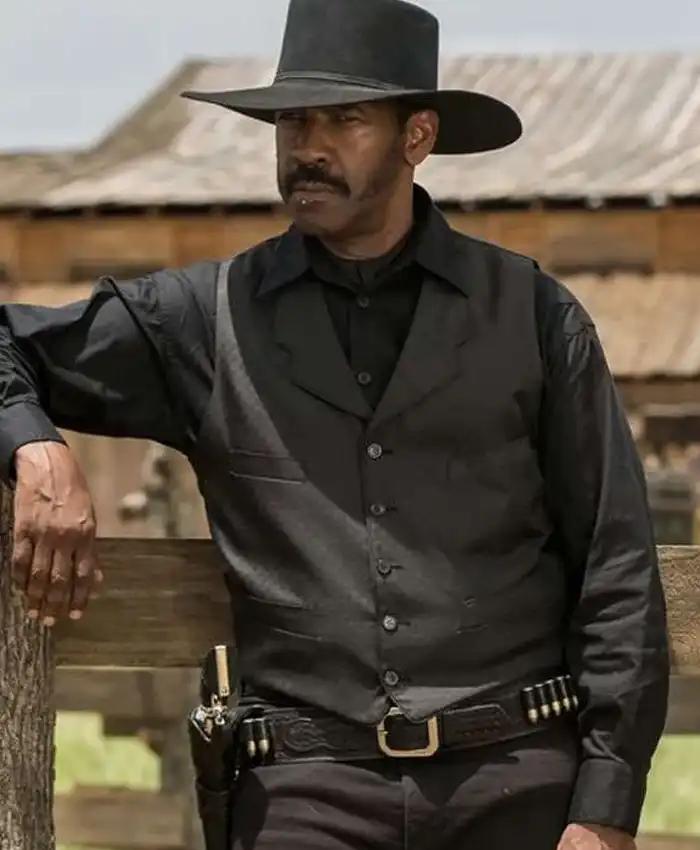 The Magnificent Seven Denzel Washington Black Vest The Magnificent Seven Denzel Washington Black Vest
