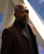 The Marvels 2023 Samuel L. Jackson Brown Coat
