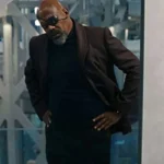 The Marvels 2023 Samuel L. Jackson Brown Coat