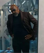 The Marvels 2023 Samuel L. Jackson Brown Coat