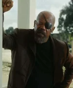 The Marvels 2023 Samuel L. Jackson Brown Coat