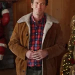 The Mistletoe Secret Christopher Russell Shearling Jacket