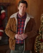 The Mistletoe Secret Christopher Russell Shearling Jacket