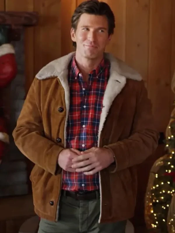 The Mistletoe Secret Christopher Russell Shearling Jacket