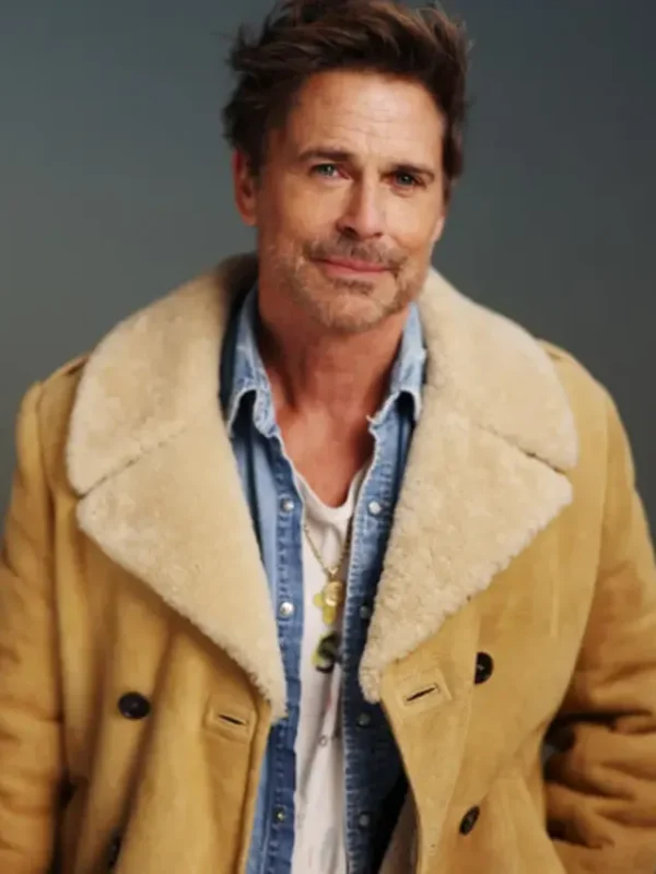 The Musical Rob Lowe Brown Shearling Jacket