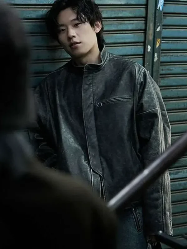The Old Woman with the Knife Kim Sung-cheol Leather Jacket