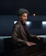 The Pentaverate Keegan-Michael Key Black Leather Jacket