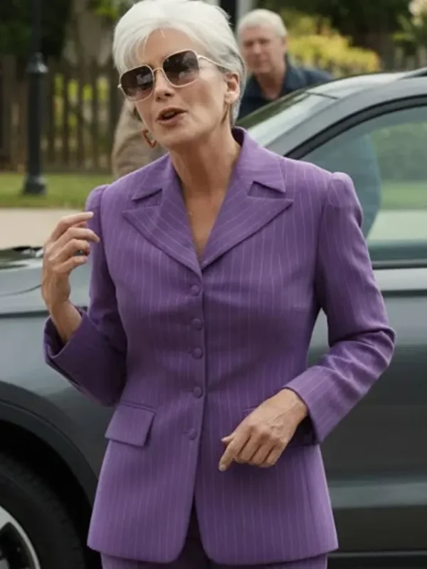 The Sheep Detectives Emma Thompson Purple Blazer