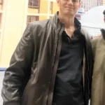 The Silent Hour 2024 Joel Kinnaman Black Leather Jacket