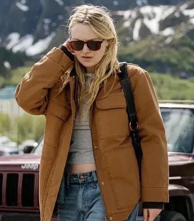 The Sun Never Sets Dakota Fanning Jacket