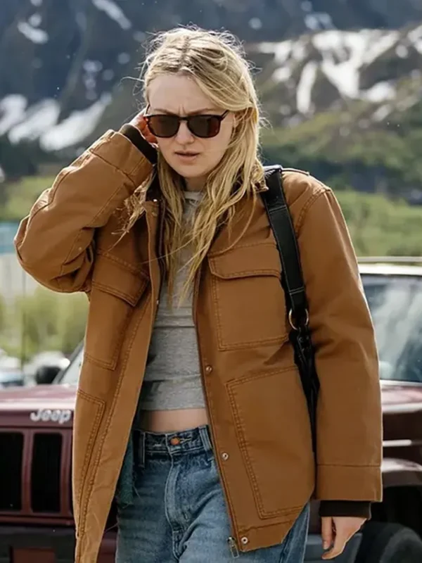 The Sun Never Sets Dakota Fanning Jacket
