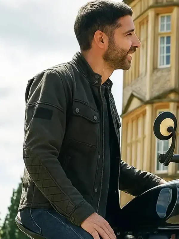 The Thursday Murder Club Tom Ellis Leather Jacket