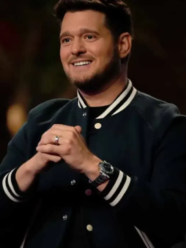 The Voice S29 Michael Buble Green Varsity Jacket