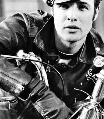 The Wild One Marlon Brando Black Biker Jacket