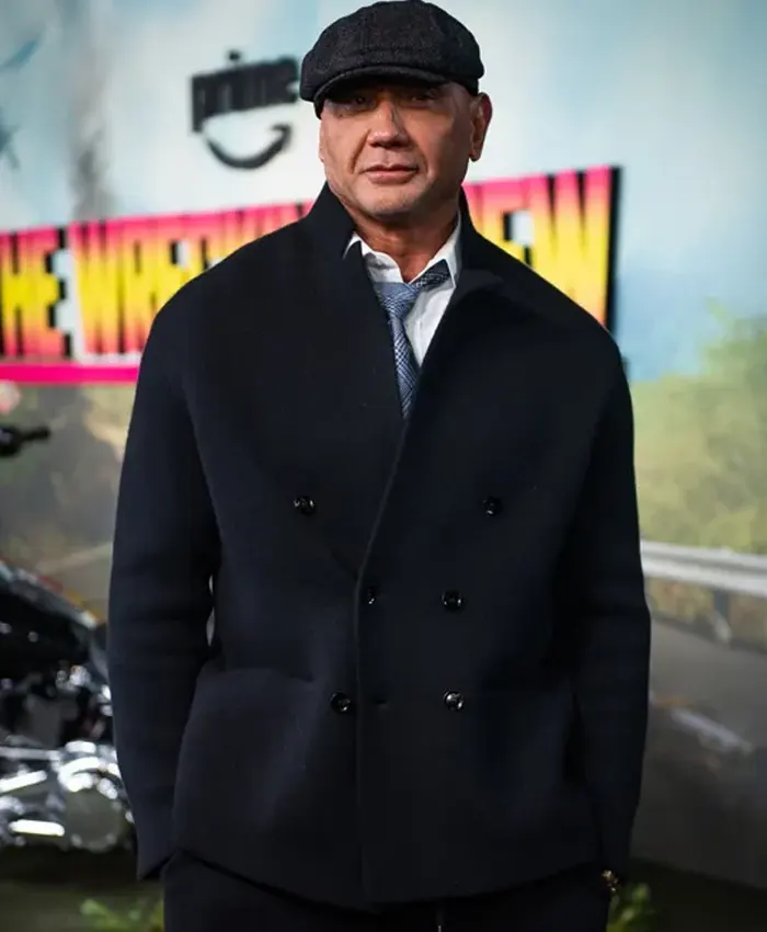 The Wrecking Crew Dave Bautista Black Peacoat The Wrecking Crew Dave Bautista Black Peacoat