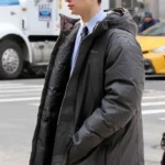 Theodore Decker The Goldfinch Grey Hooded Coat