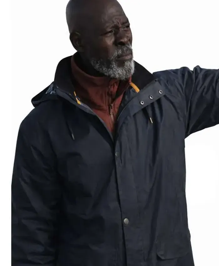 Thrash Djimon Hounsou Blue Hooded Jacket Thrash Djimon Hounsou Blue Hooded Jacket