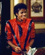 Thriller Michael Jackson Red Leather Jacket