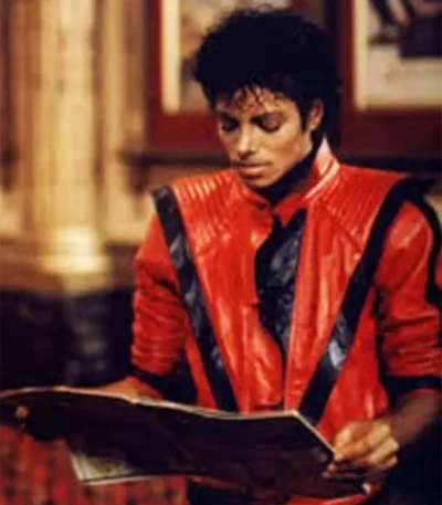 Thriller Michael Jackson Red Leather Jacket