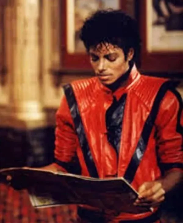 Thriller Michael Jackson Red Leather Jacket