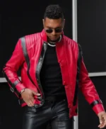 Thriller Michael Jackson Red Leather Jacket
