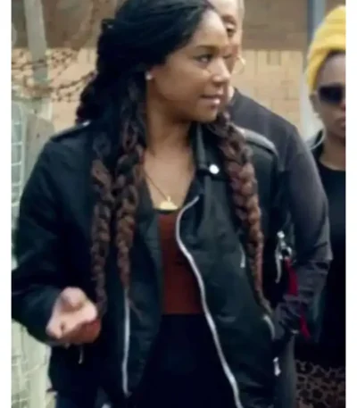 Tiffany Haddish Goes Off Black Jacket