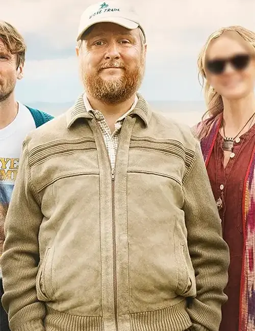 Tim Key The Ballad Of Wallis Island Beige Bomber Jacket Tim Key The Ballad Of Wallis Island Beige Bomber Jacket