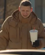 Tim Robinson Friendship Beige Puffer Jacket