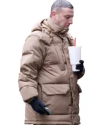Tim Robinson Friendship Beige Puffer Jacket