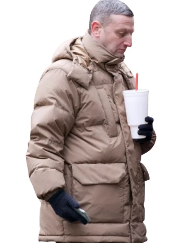 Tim Robinson Friendship Beige Puffer Jacket