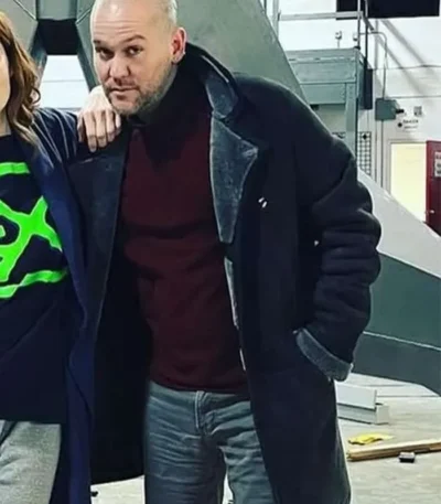 Tim Travers & the Time Travelers Paradox Stimson Snead Shearling Coat
