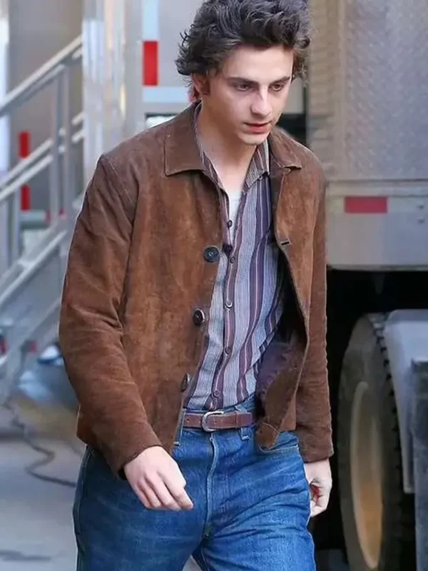 Timothee Chalamet A Complete Unknown Brown Jacket