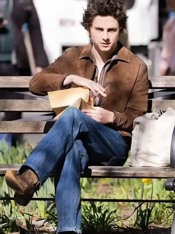 Timothee Chalamet A Complete Unknown Brown Jacket