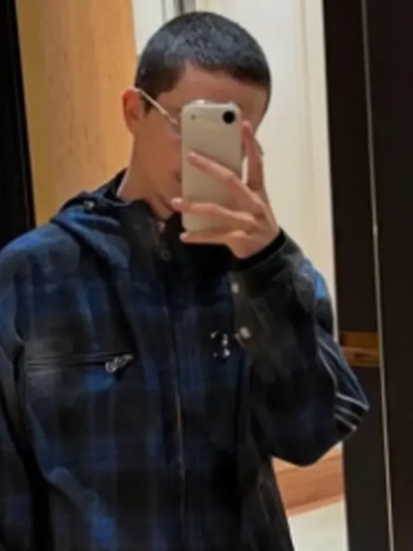 Timothée Chalamet Flannel Zip Up Jacket