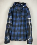 Timothée Chalamet Flannel Zip Up Jacket