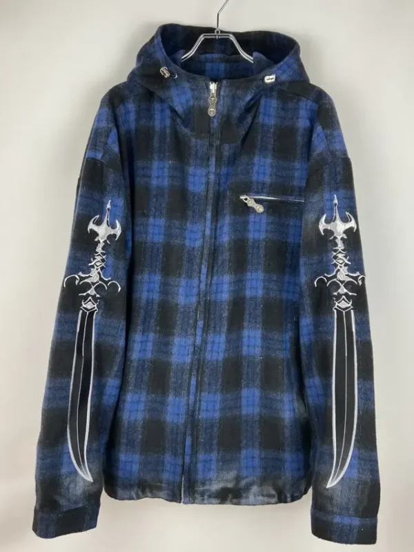Timothée Chalamet Flannel Zip Up Jacket